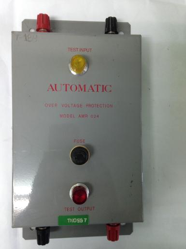 หม้อแปลงมือสองAUTOMATIC OVER VOLTAGE PROTECTION AMR024 ป้องกันไฟเกิน ไฟเข้า 24V ไฟออก 24V